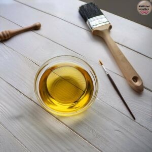 The Toxicity of Wood: What You Need to Know Before Working with It and Using It in the Kitchen - generic photo of oil and a large brush